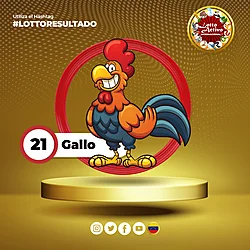 Lotto Activo RD Internacional — 21 GALLO