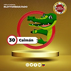 Lotto Activo RD Internacional — 30 CAIMAN