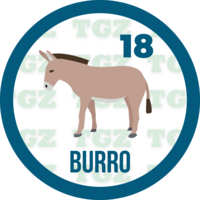Lotto Gato — 18 BURRO