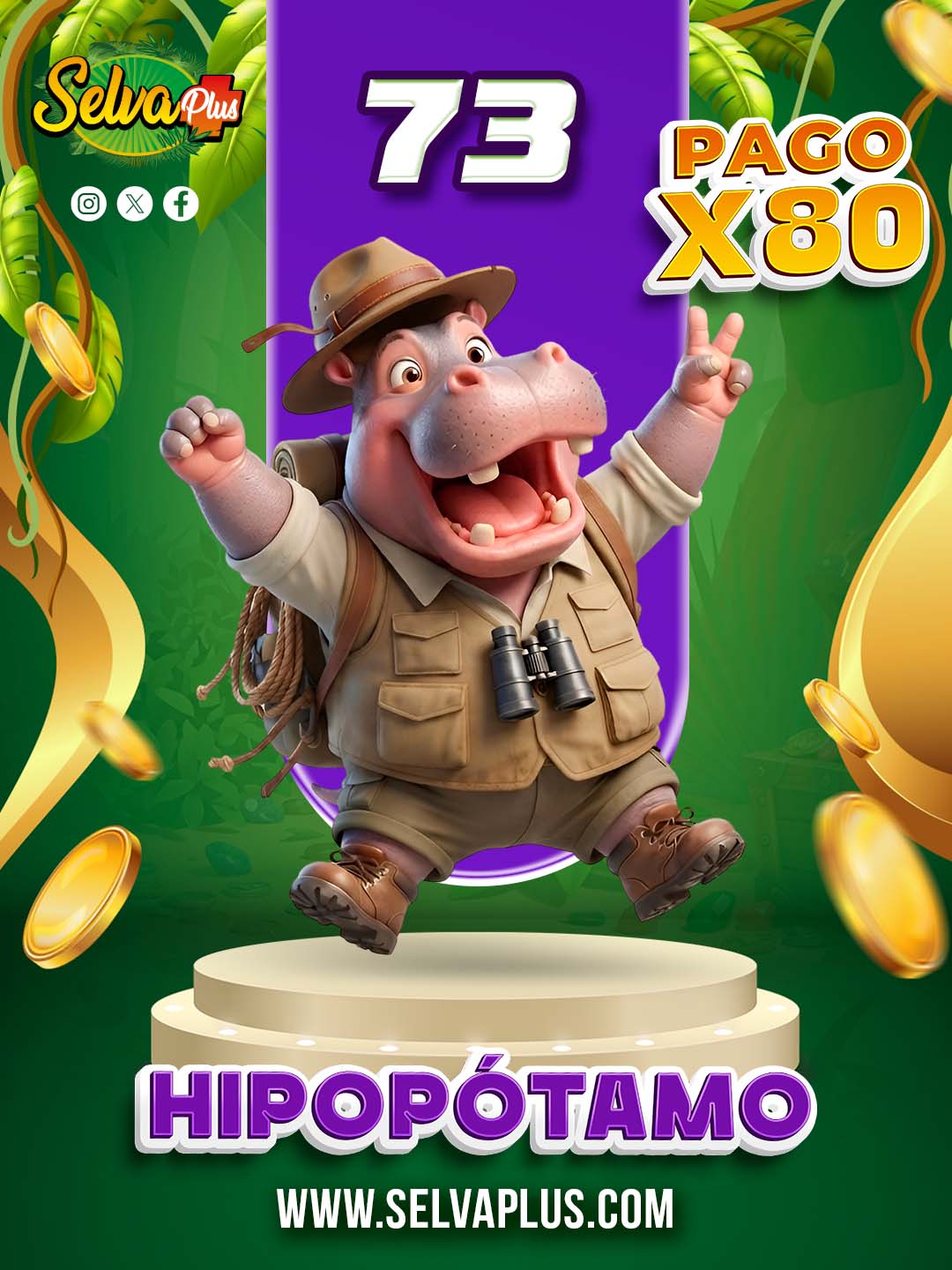 Selva Plus — 73 HIPOPOTAMO